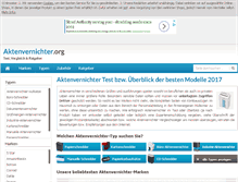 Tablet Screenshot of aktenvernichter.org